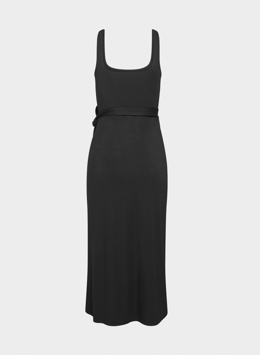 saturn midikleid schwarz