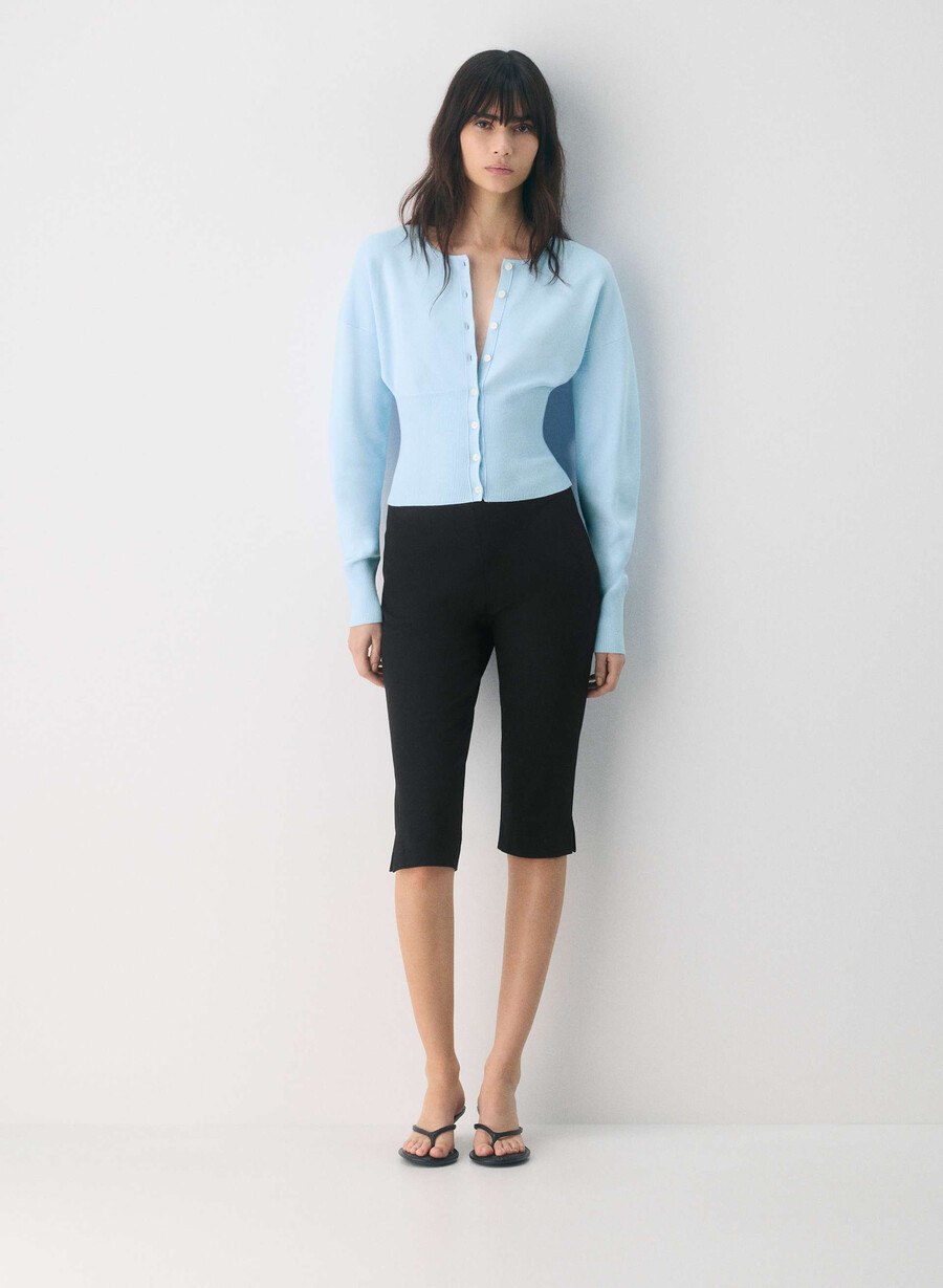 golightly cardigan - wonder yarn villa blue