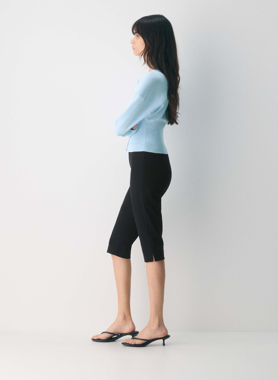 golightly cardigan - wonder yarn villa blue