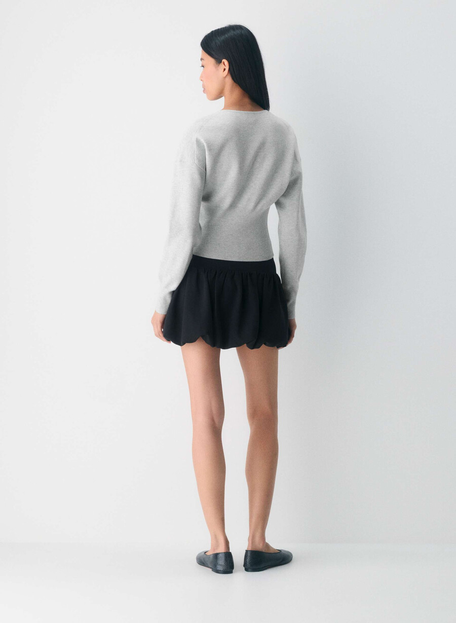 golightly cardigan - wonder yarn heather chrome