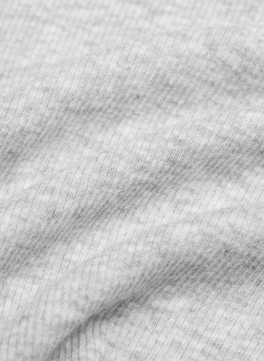 homestretch rib airwave boatneck langarmshirt heather chrome