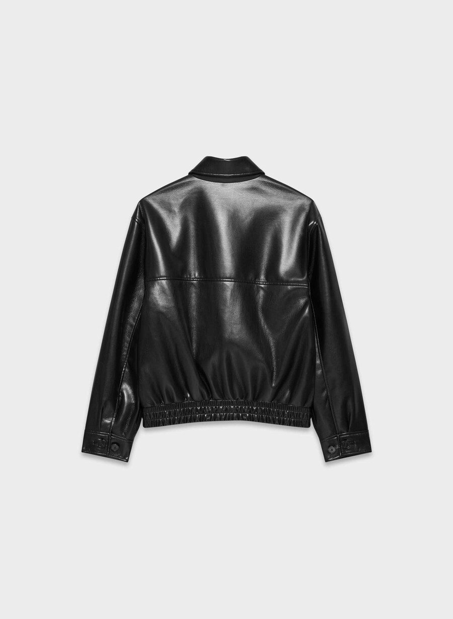 falcon jacke – kunstleder schwarz