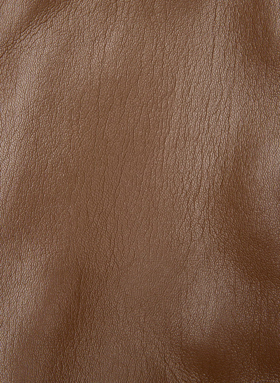 falcon jacke - unechtes leder schokoladenbraun