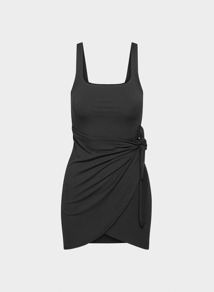saturn minikleid schwarz