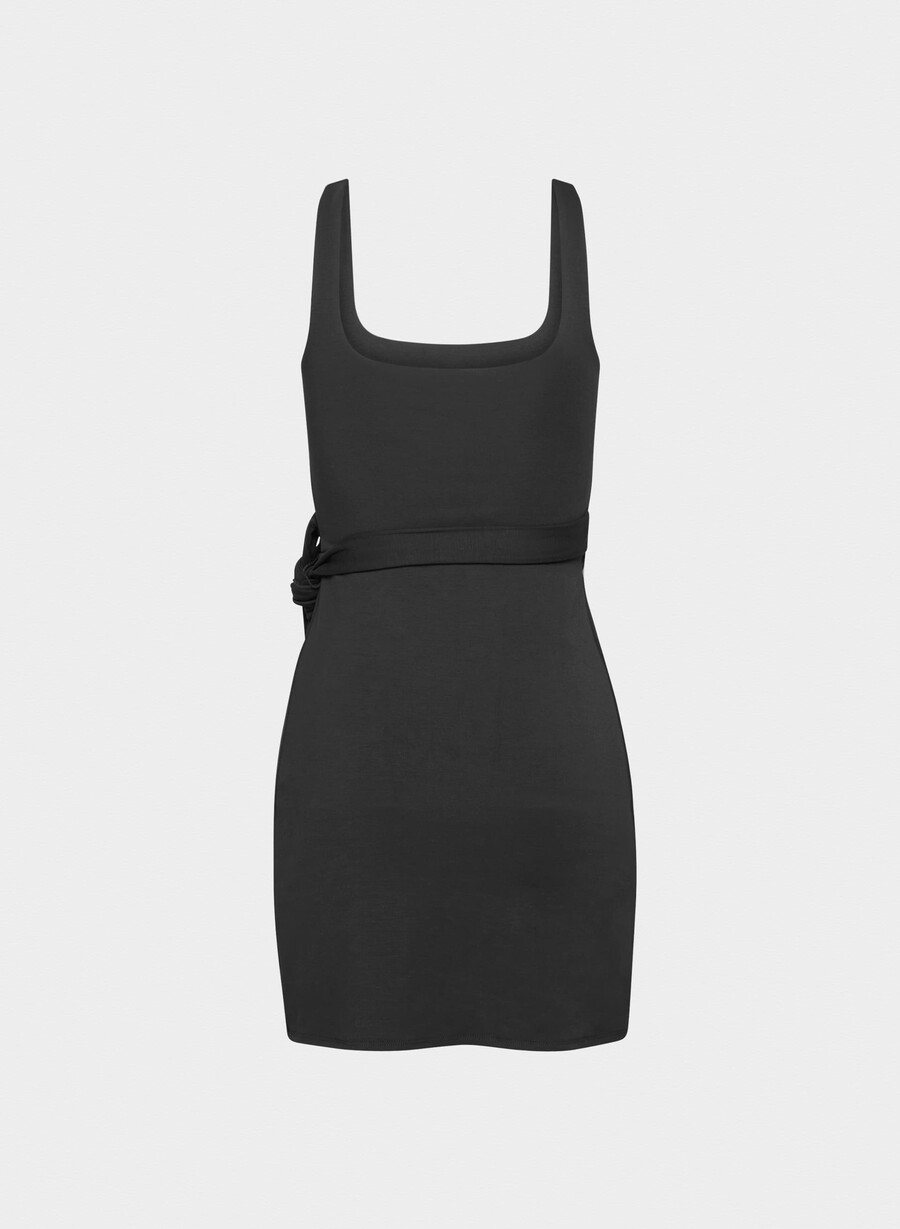 saturn minikleid schwarz