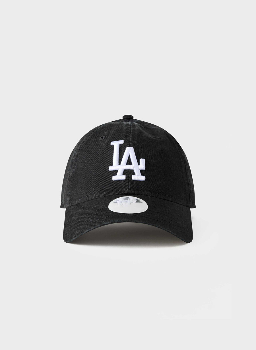 new era los angeles dodgers 9twenty kappe gewaschenes schwarzweiß