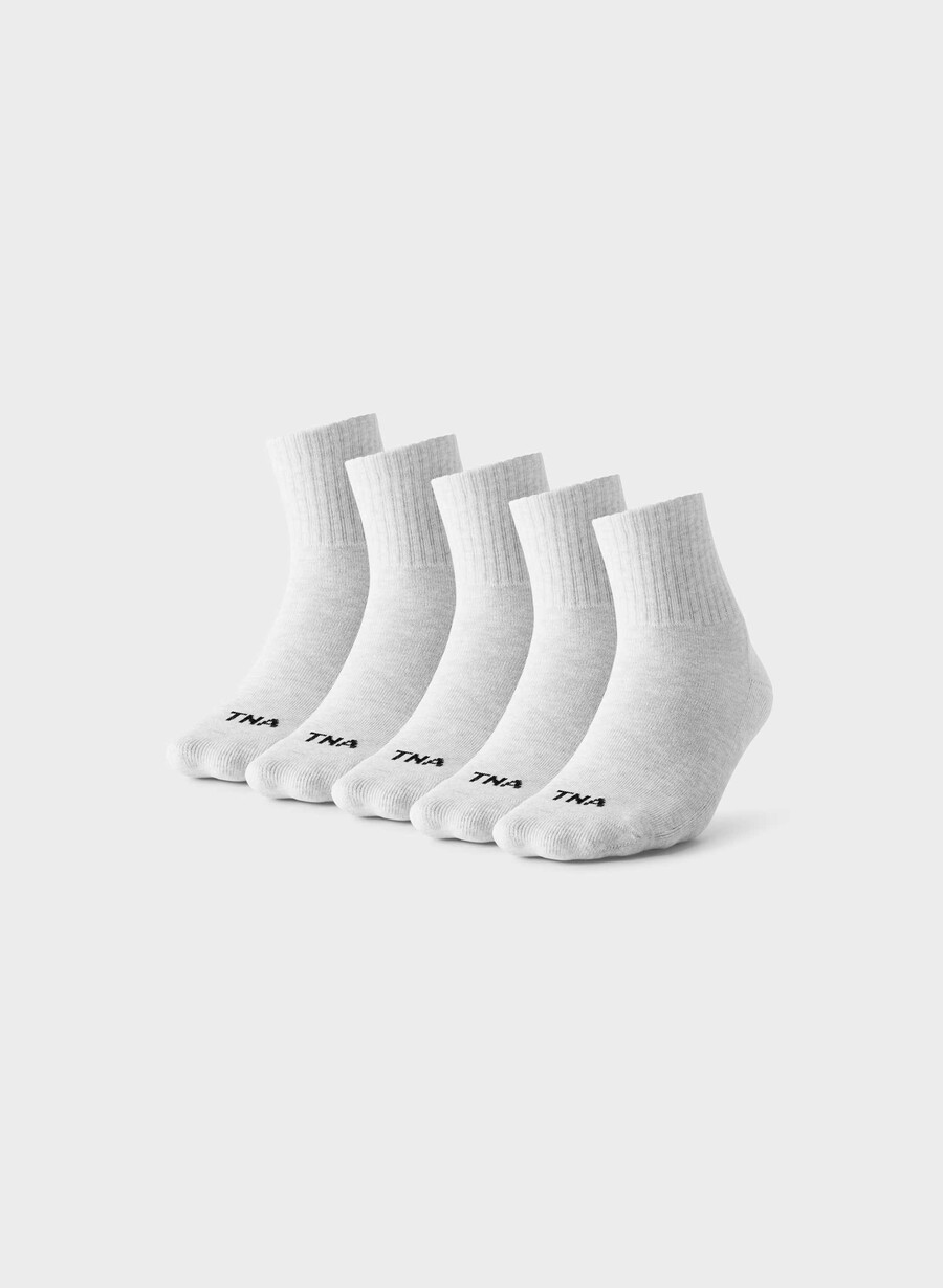 best-ever ankle sock 5er-pack heather cloud white
