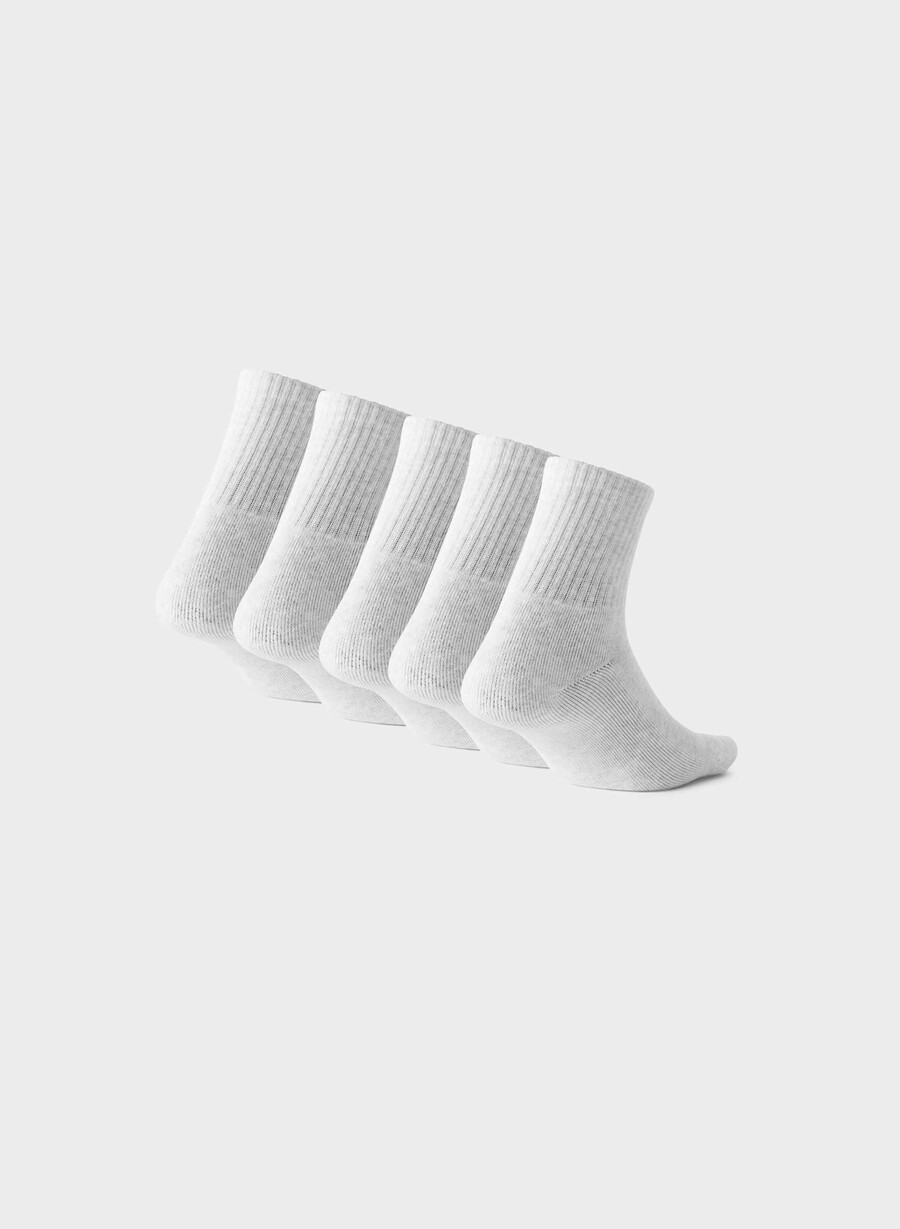 best-ever ankle sock 5er-pack heather cloud white