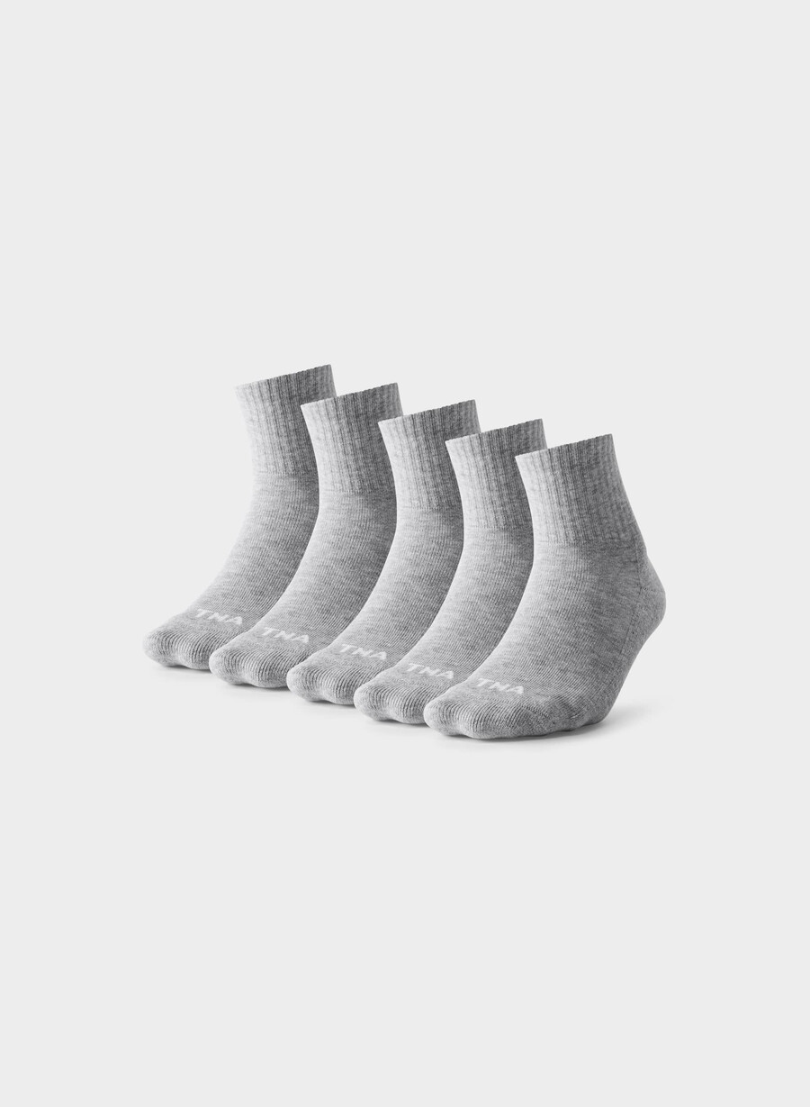 die besten knöchelsocken aller zeiten 5er-packung heather chrome