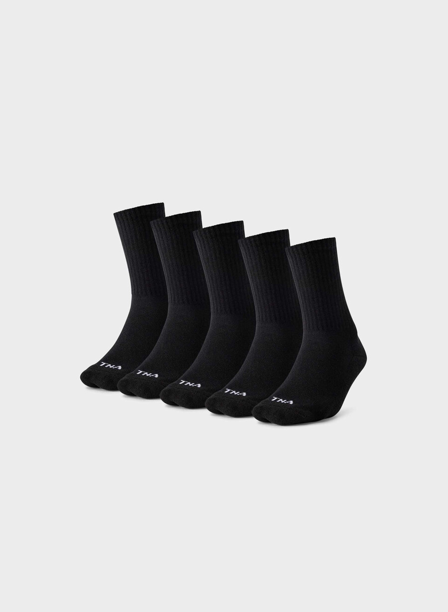 best-ever crew socken 5er-pack schwarz