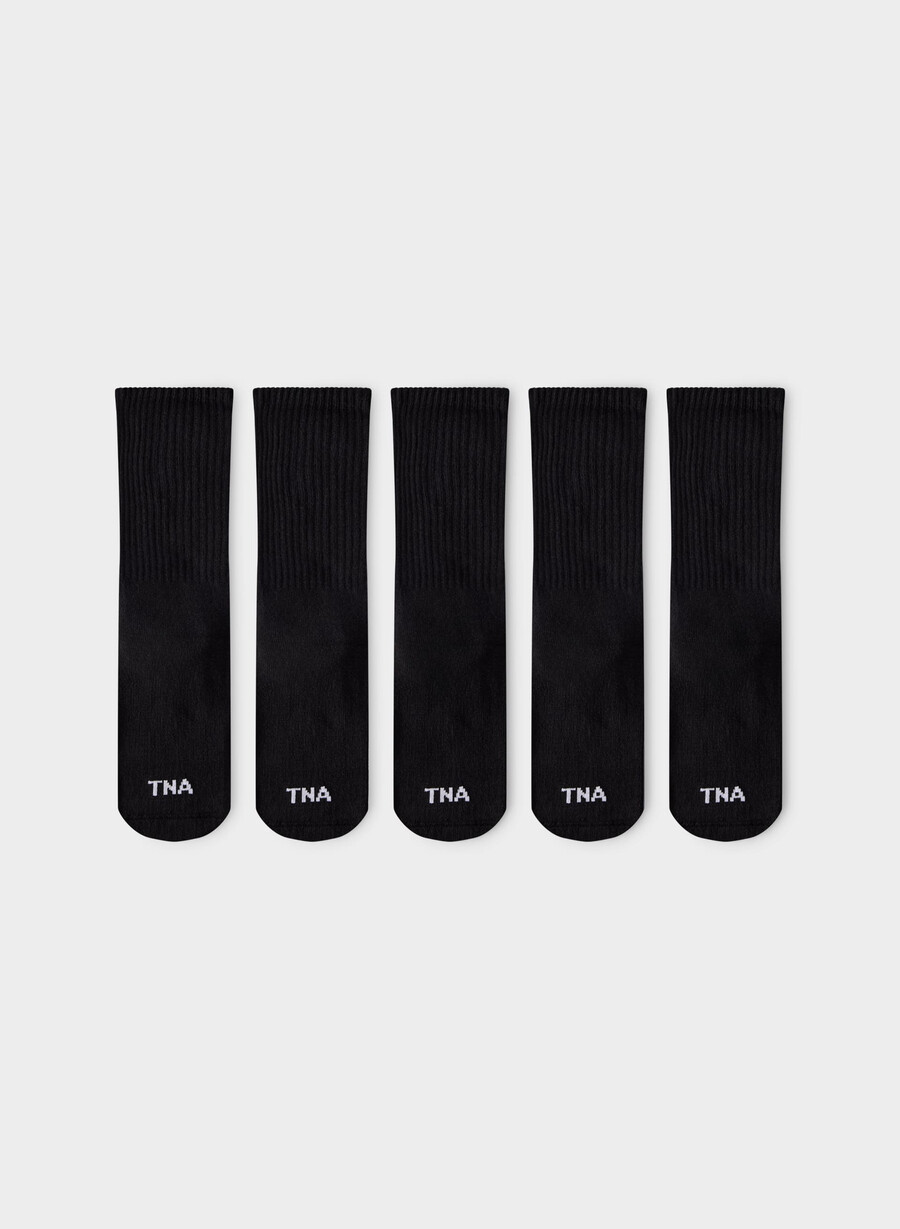 best-ever crew socken 5er-pack schwarz