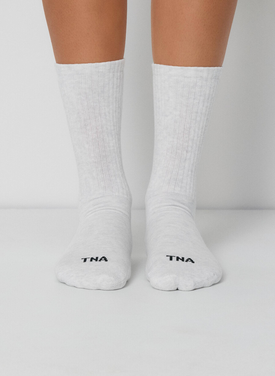 best-ever crew socken 5er-pack heather cloud white