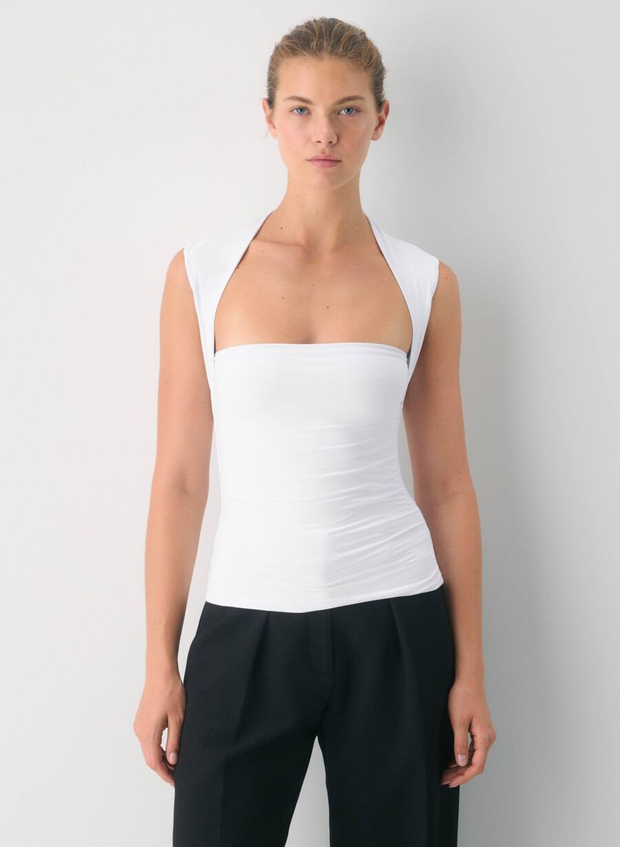 original contour flourish top strahlend weiß