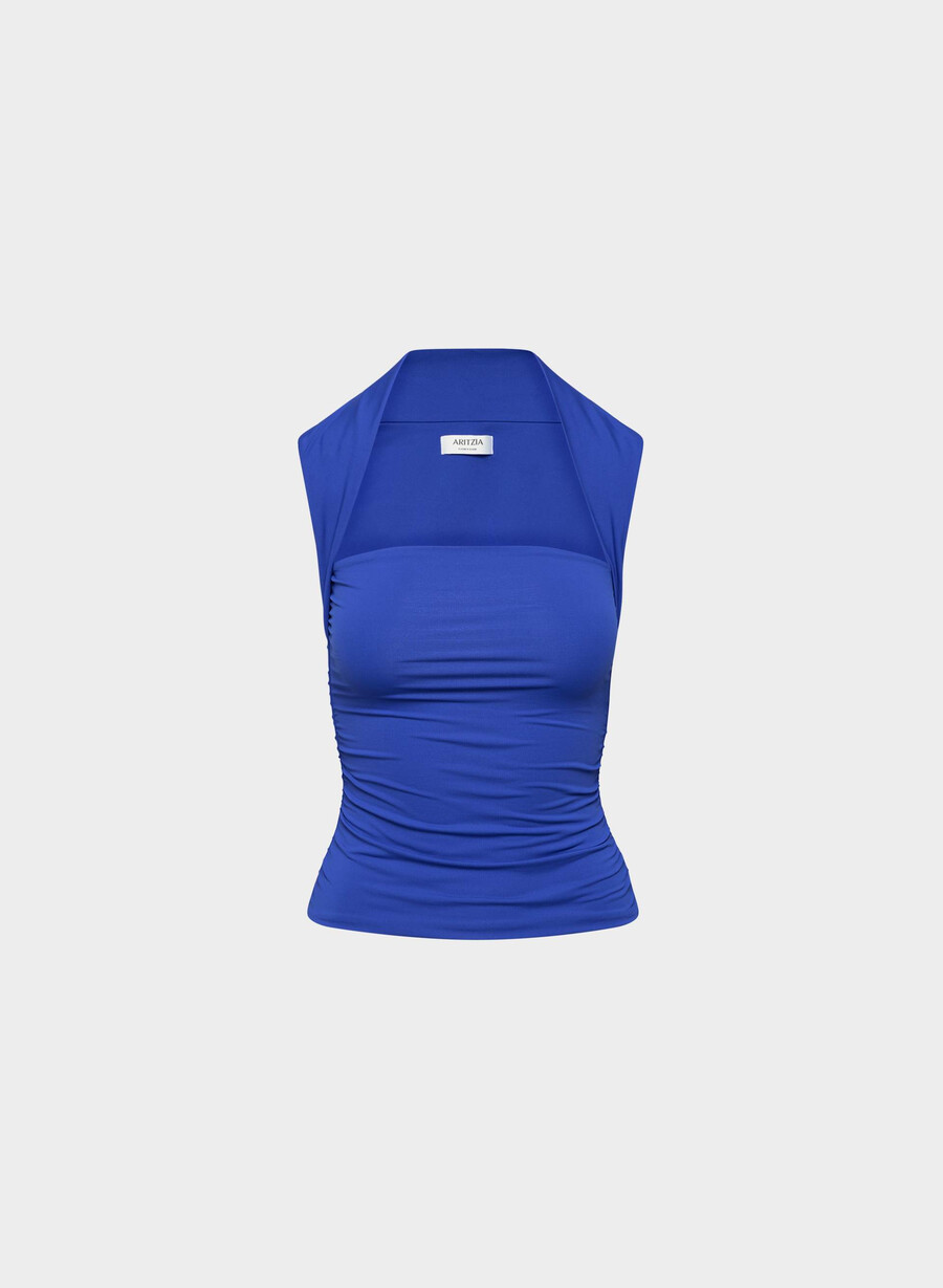 original contour flourish top ablaze blue