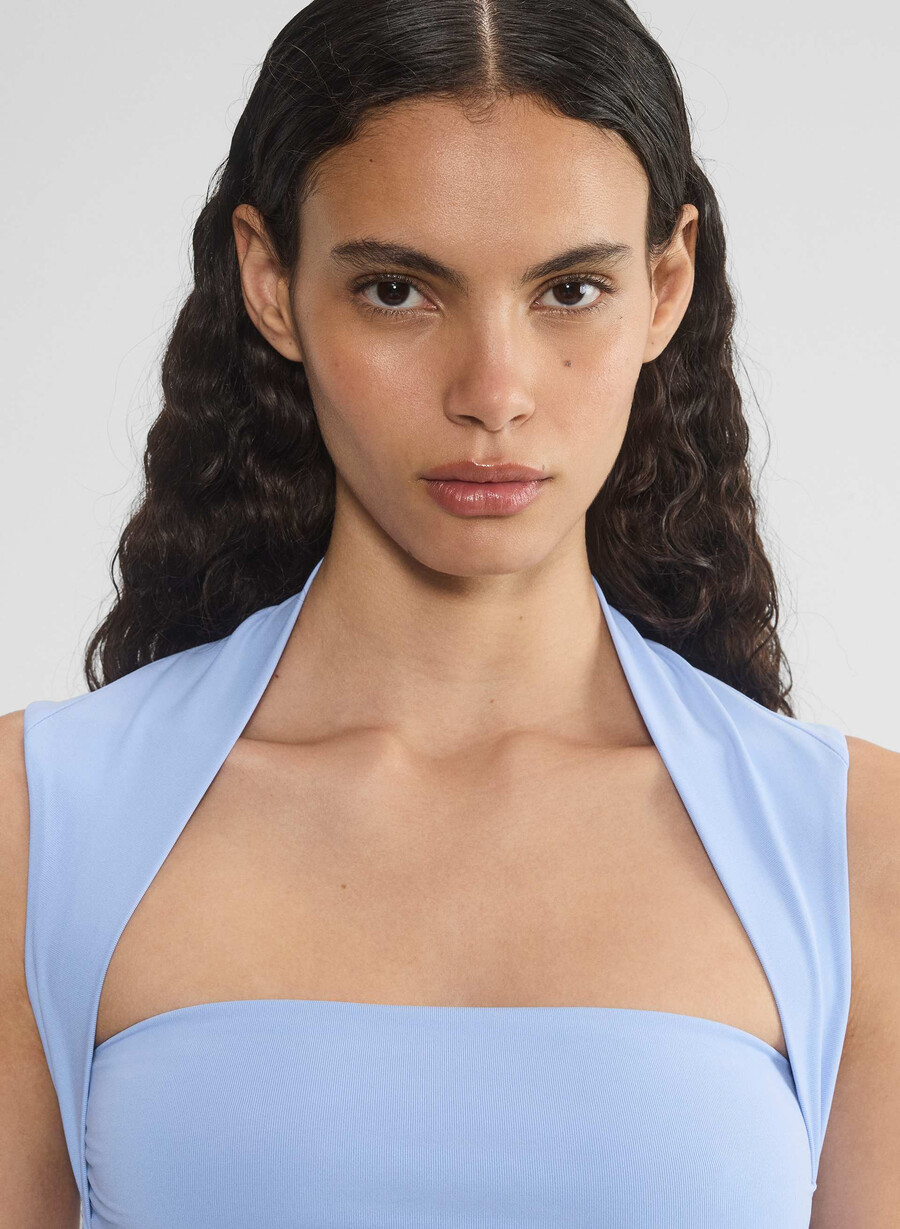 original contour flourish top dayflower blue