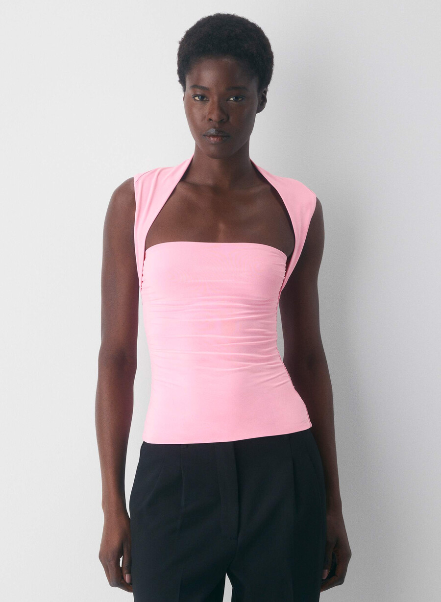 original contour flourish top jellybean pink
