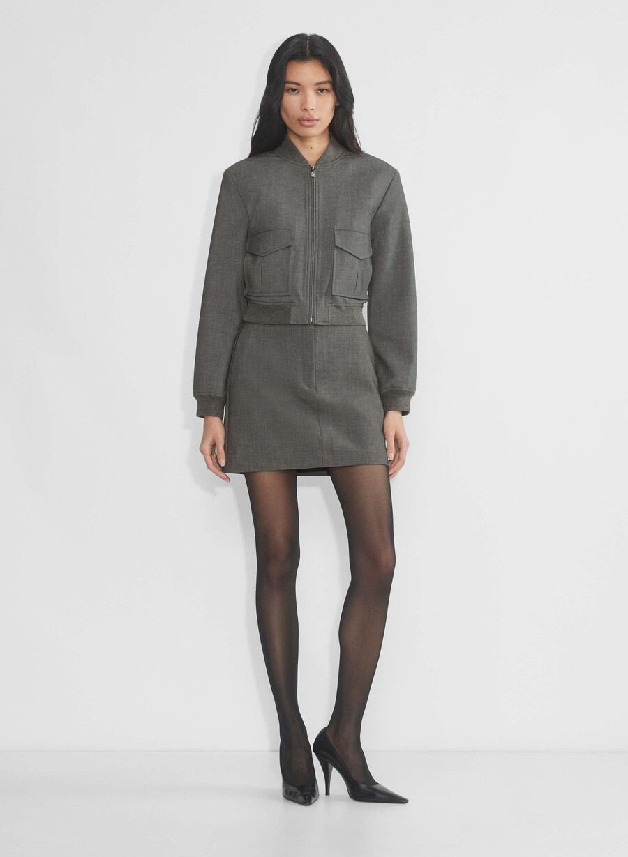 succession bomber - reessential heather charcoal