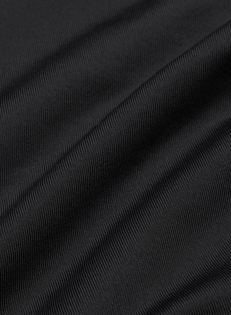fließendes popeline-kleid hellbirkenfarbenschwarz
