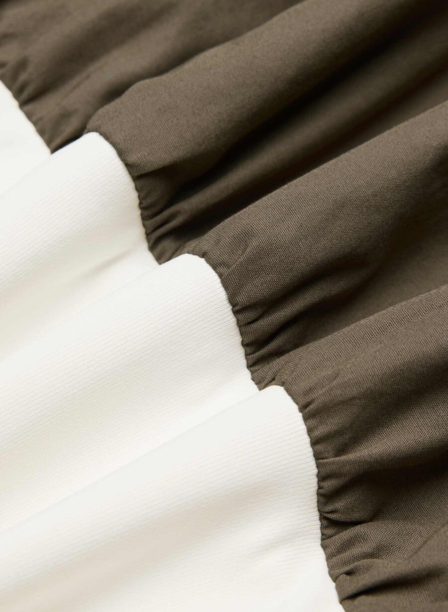 fließendes popeline-kleid cola taupe lt birch