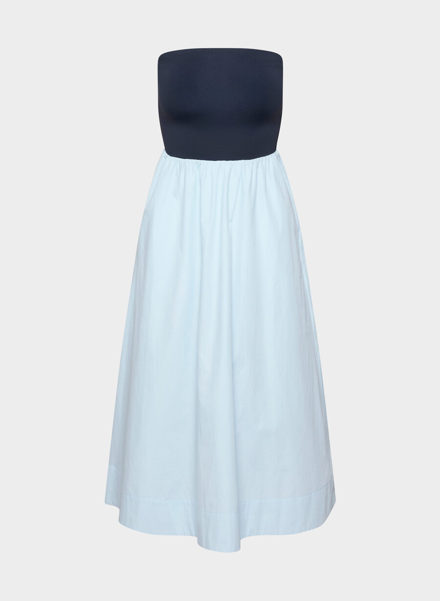 fließendes popeline-kleid villa blauadmiral