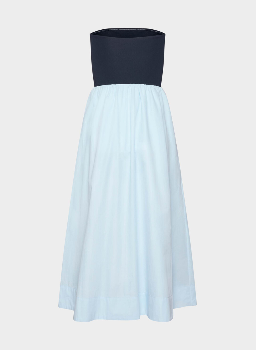fließendes popeline-kleid villa blauadmiral