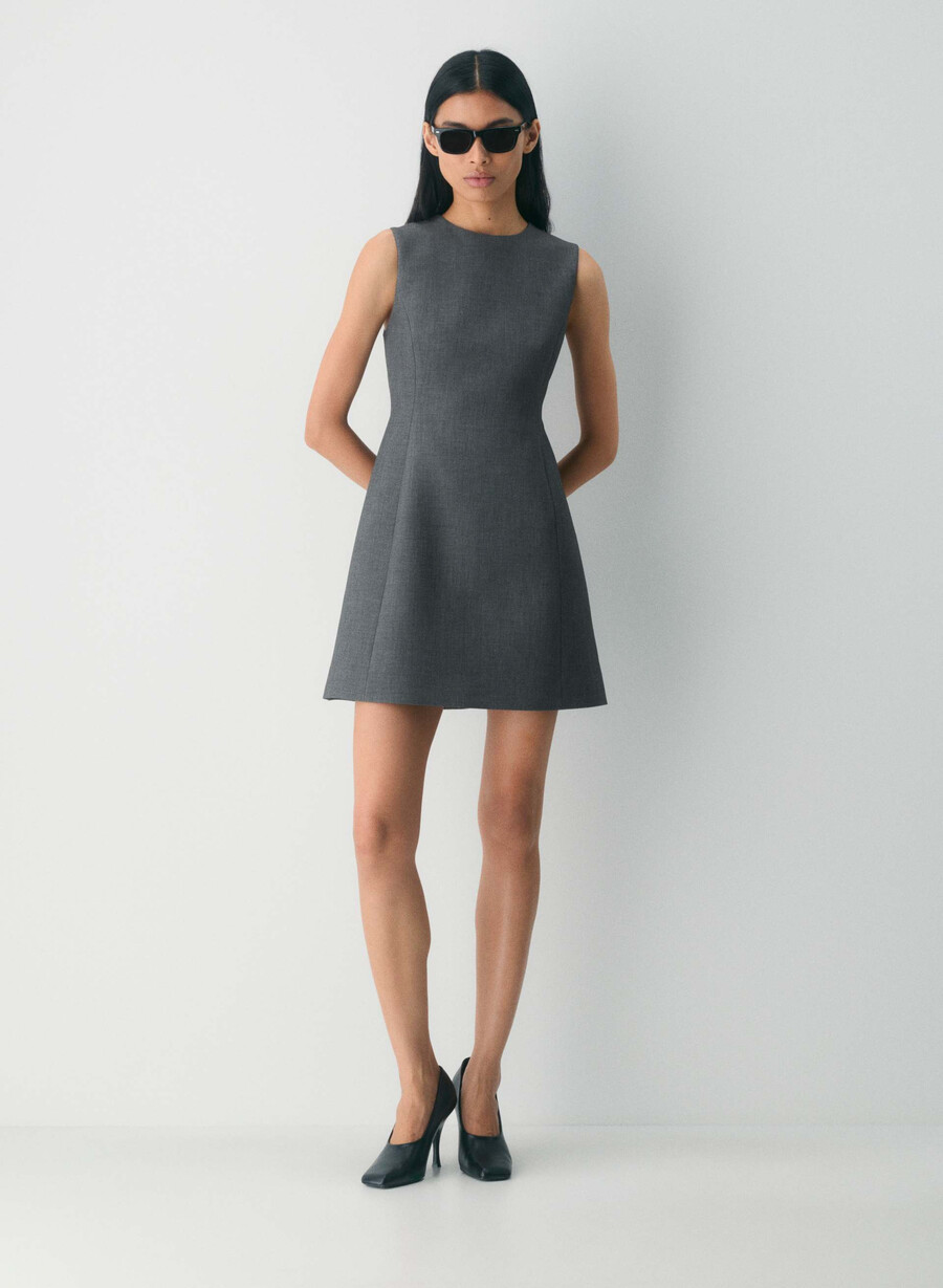 opportunity dress - reessential heather charcoal