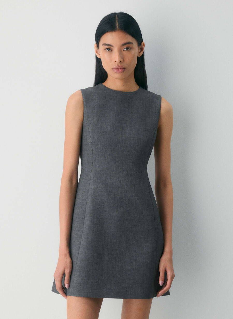 opportunity dress - reessential heather charcoal