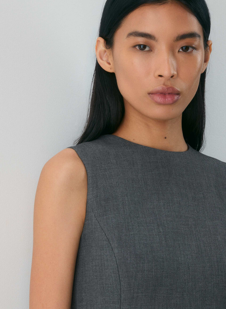 opportunity dress - reessential heather charcoal