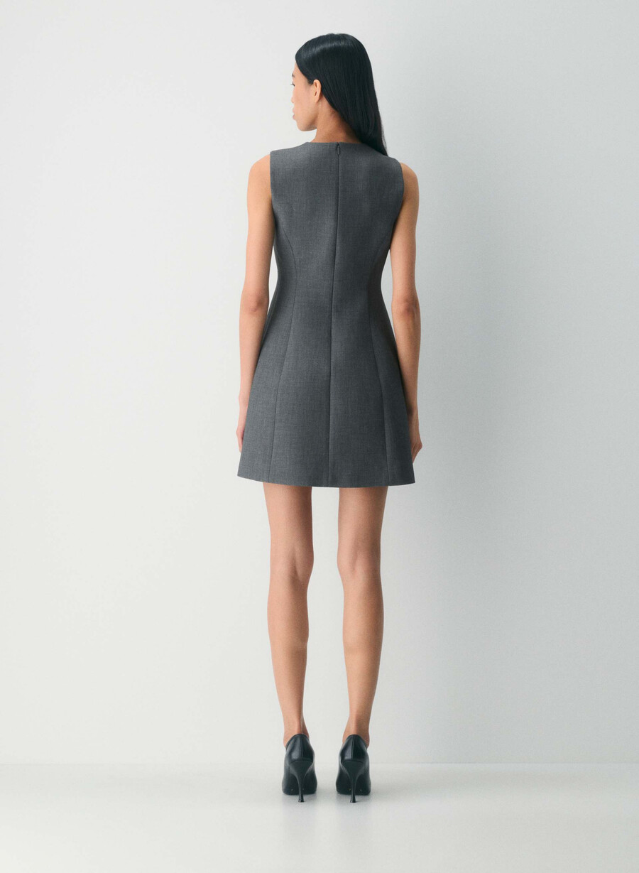 opportunity dress - reessential heather charcoal