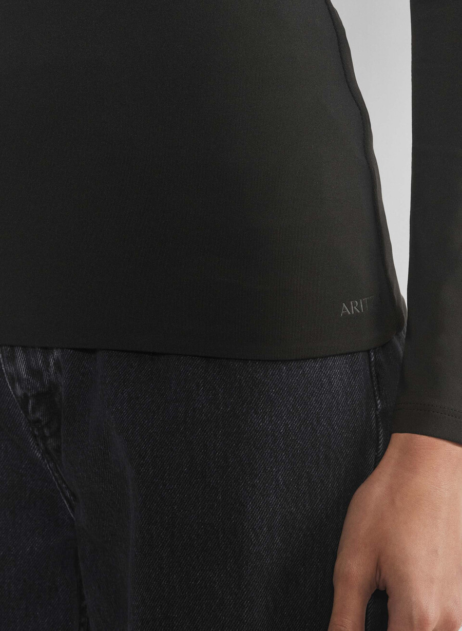 original contour crew hip langarmshirt strahlend weiß