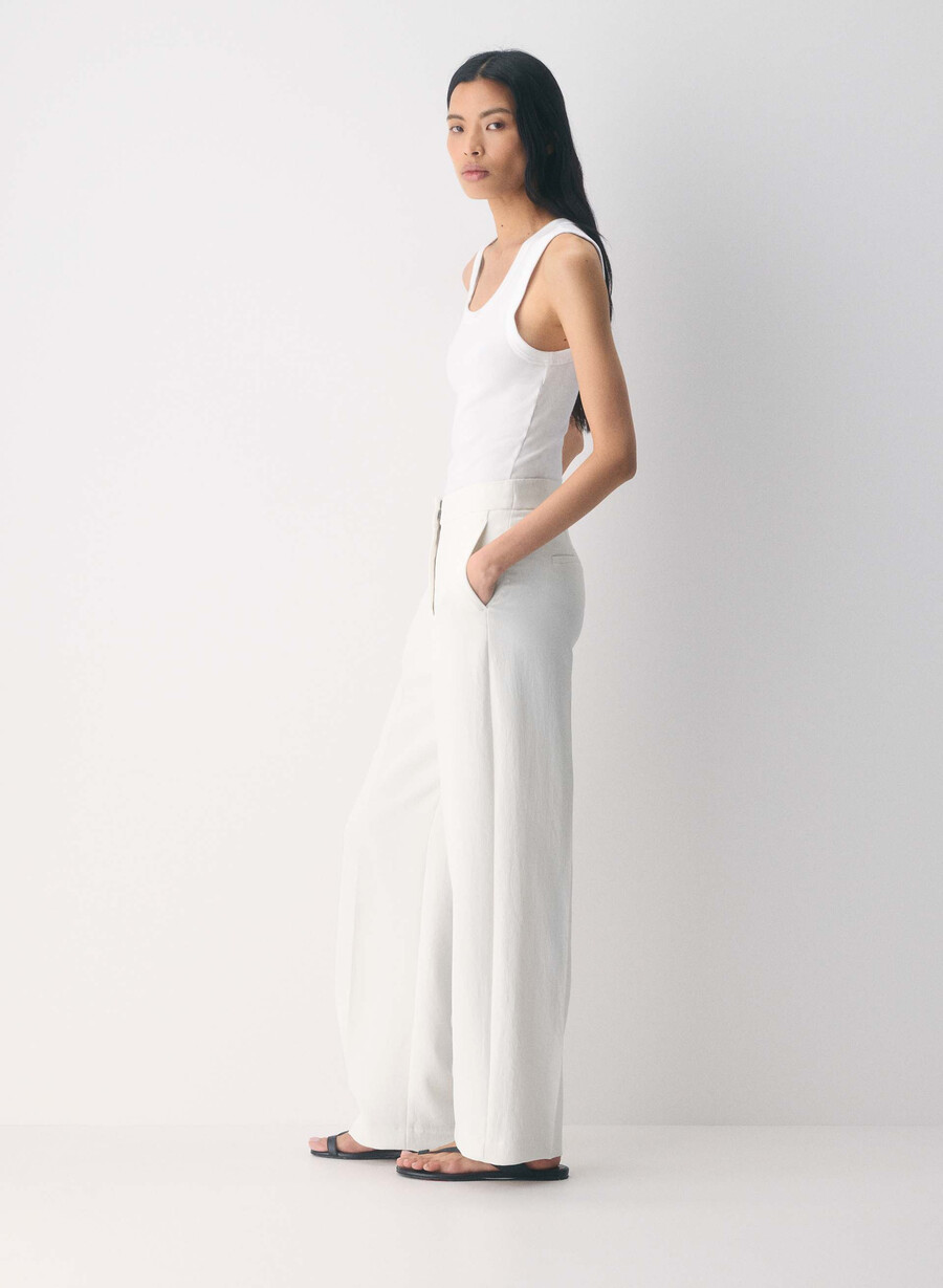 die limitless pant - crepette light birch