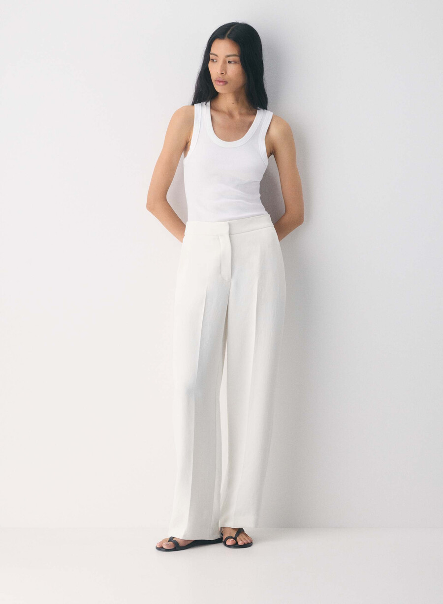 die limitless pant - crepette light birch
