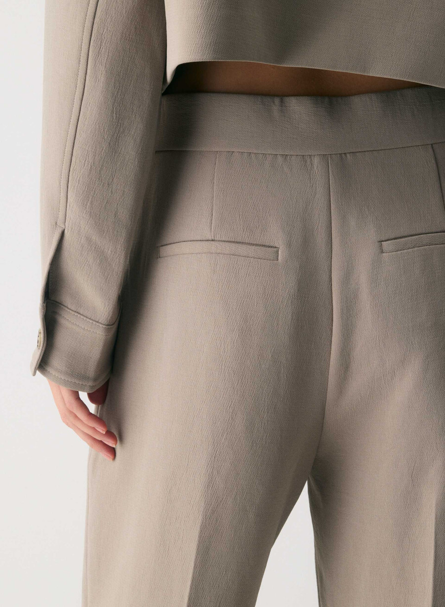 die limitless pant - crepette nomad taupe