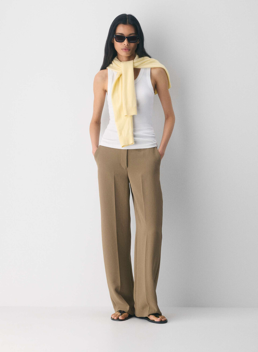 die limitless pant - crepette folio braun