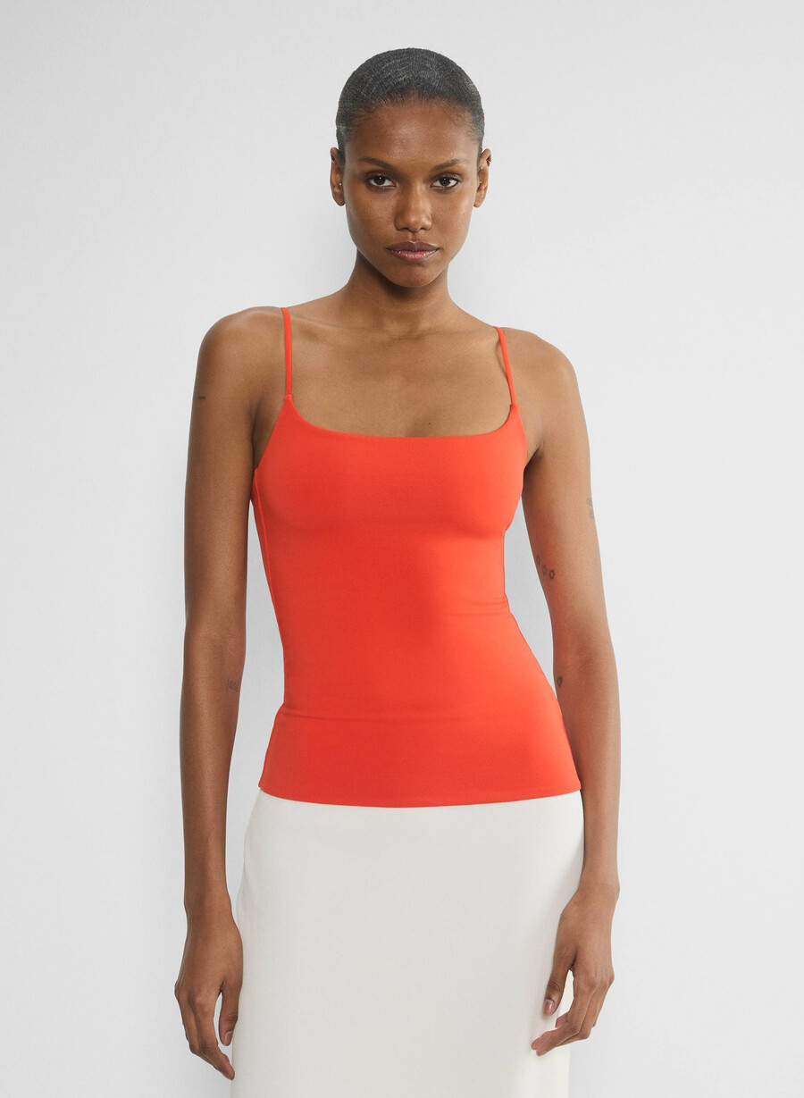 original contour squareneck cami hip tank schwarz