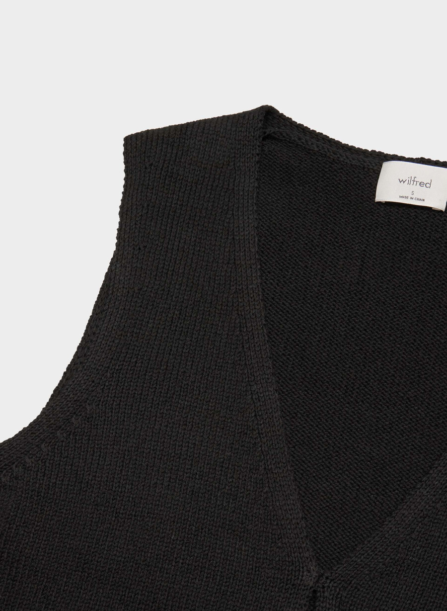 baskische strickweste schwarz