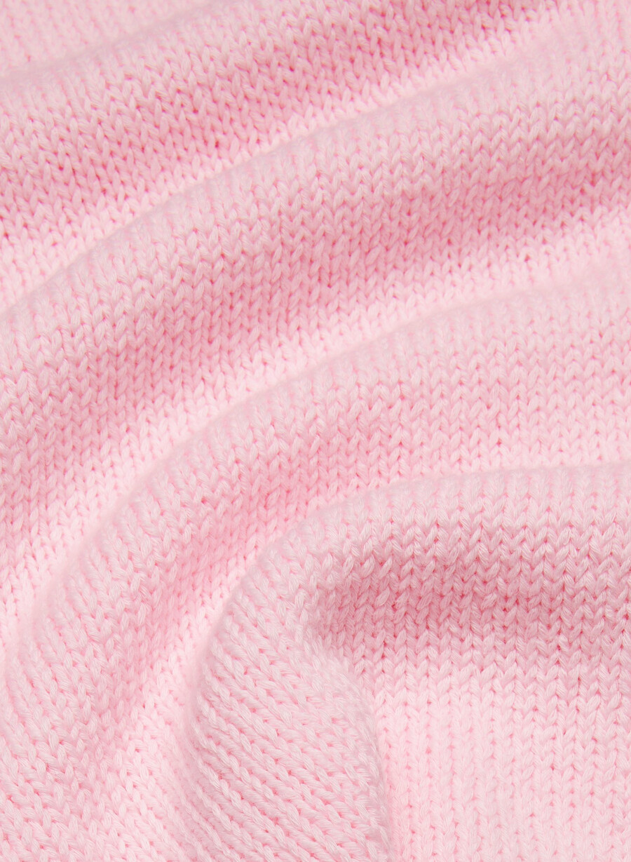baskische strickweste villa pink
