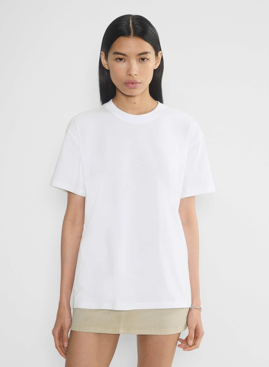 soft feels bike-short t-shirt heather cloud white