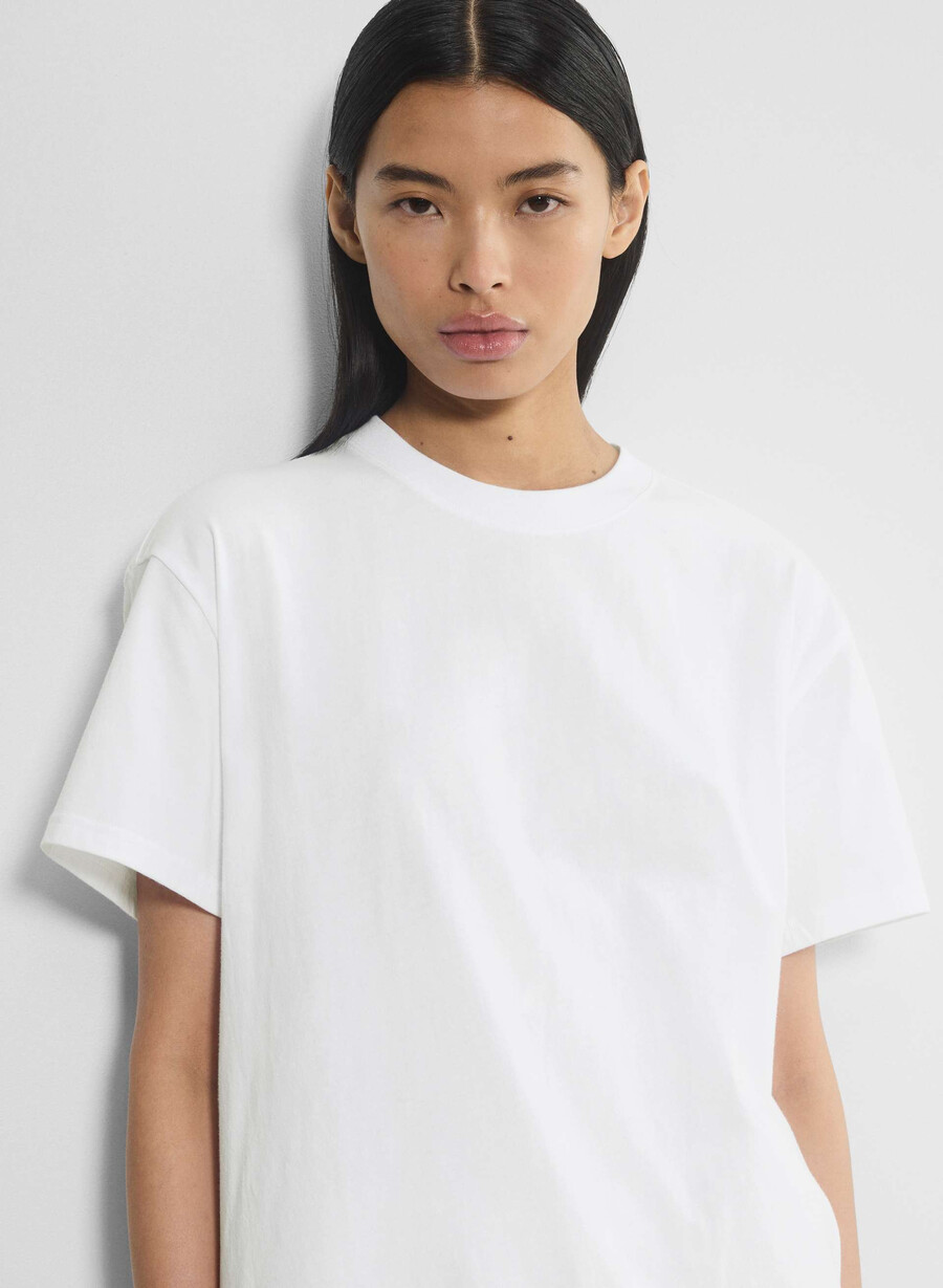 soft feels bike-short t-shirt heather cloud white
