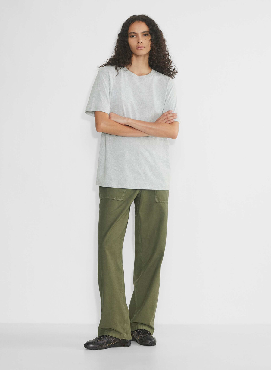 soft feels bike-short t-shirt heather chrome