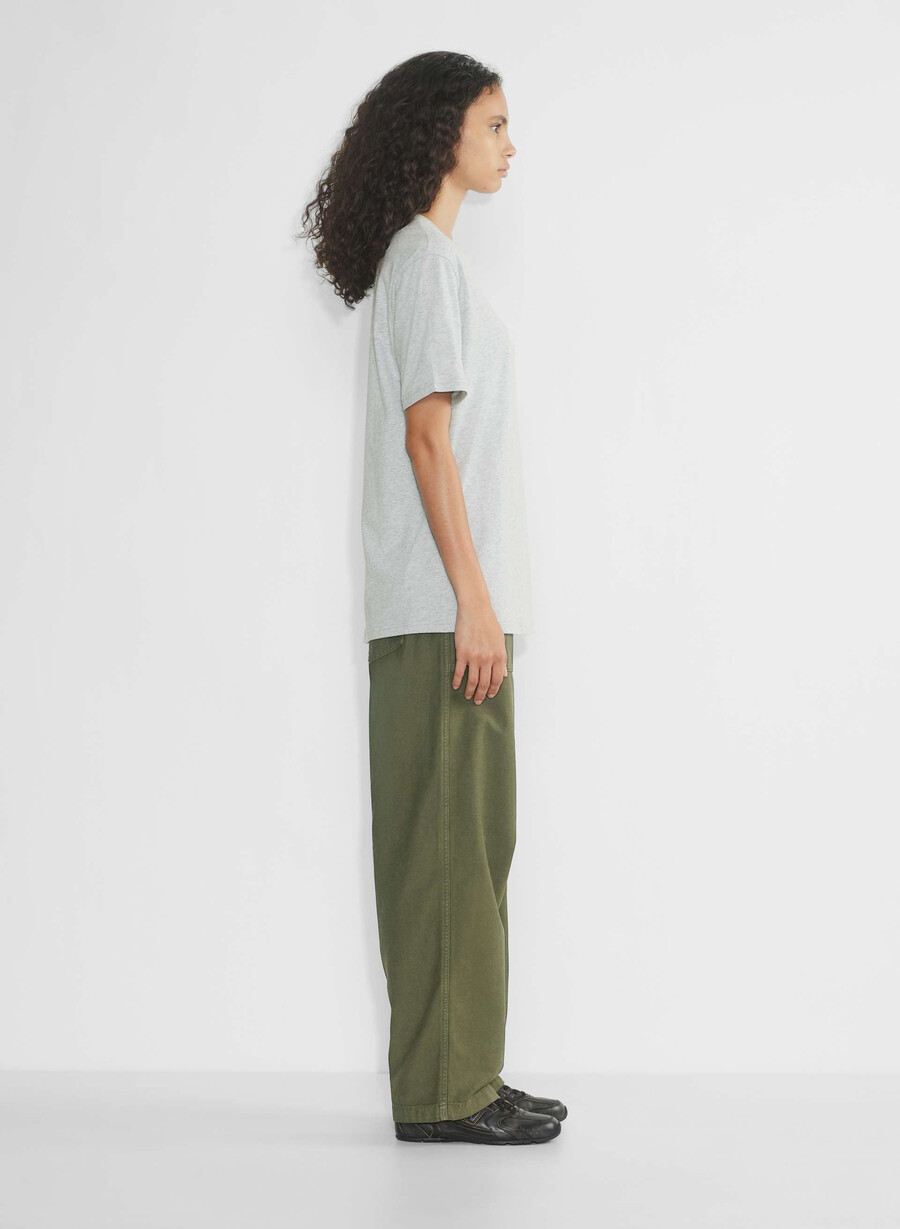 soft feels bike-short t-shirt heather chrome