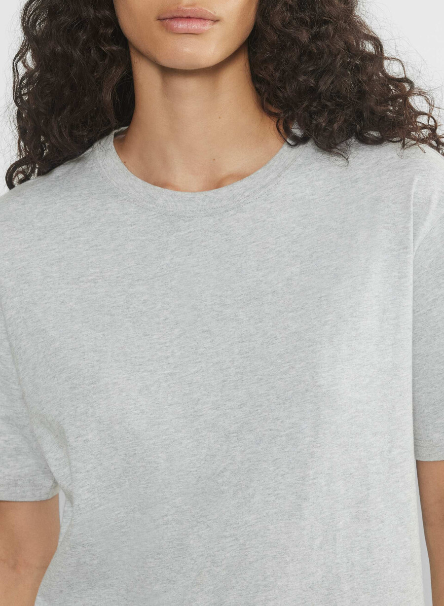 soft feels bike-short t-shirt heather chrome