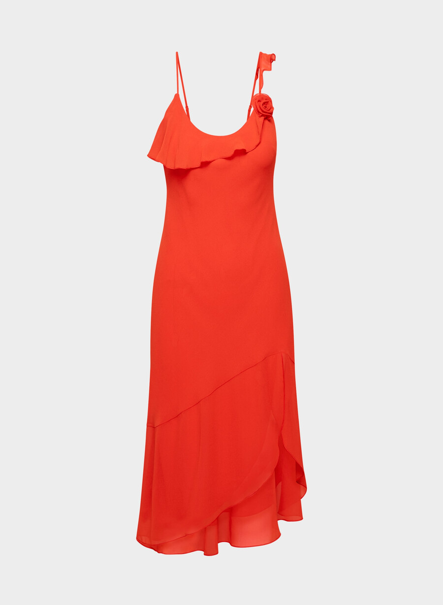 verlobungskleid poppy red