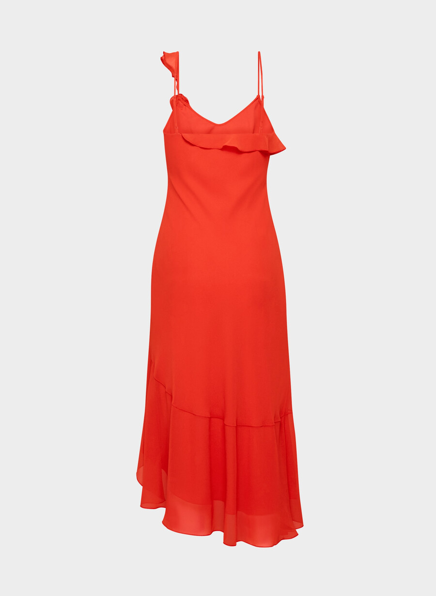 verlobungskleid poppy red
