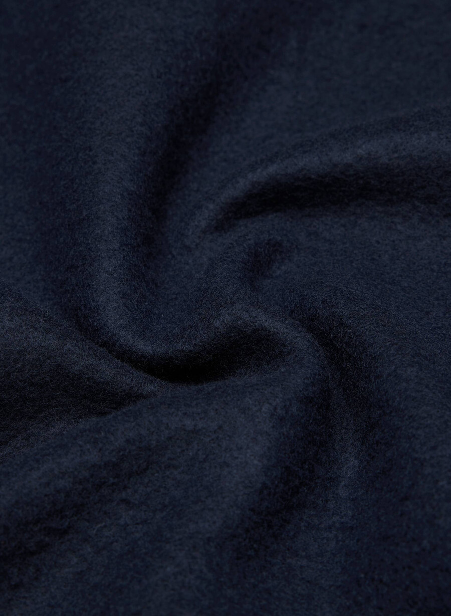 gemütlicher boyfriend-hoodie aus sweatfleece mit kastenförmigem schnitt und reißverschluss admiral