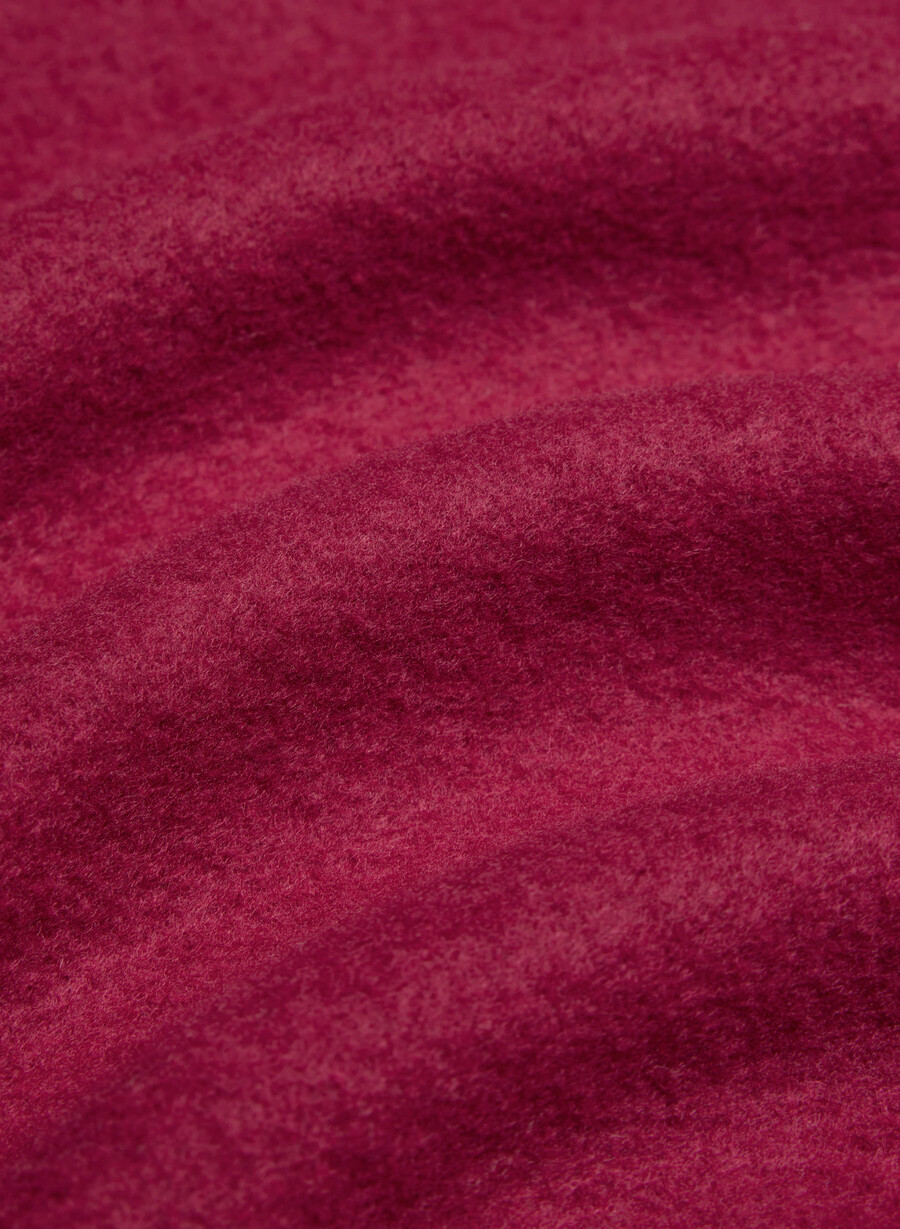 gemütlicher boyfriend-hoodie aus sweatfleece mit kastenförmigem schnitt und reißverschluss in der farbe juicy rose