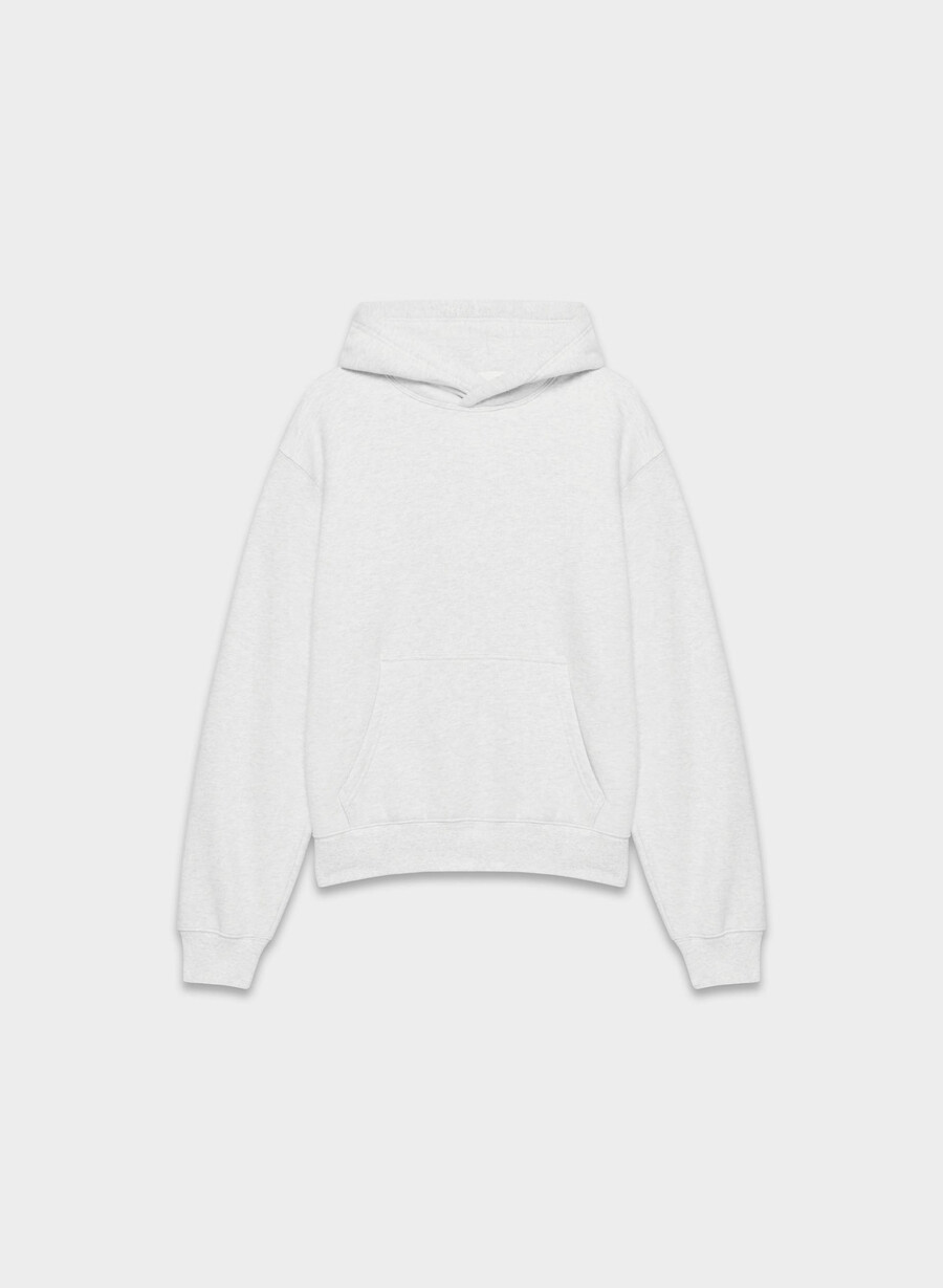 kuscheliger sweatfleece-hoodie perfekt für meliertes weiß