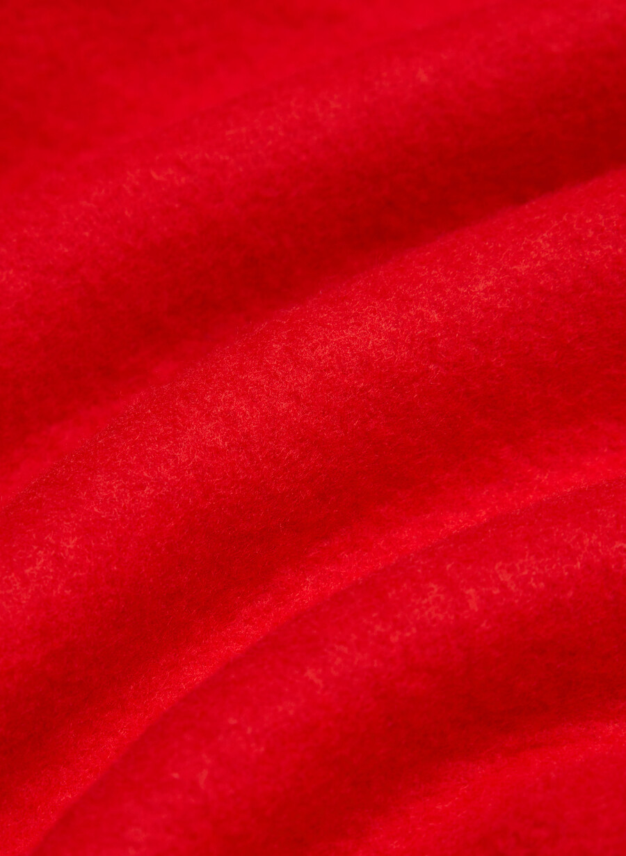 kuscheliger sweatfleece-hoodie perfekt in blinkendem rot