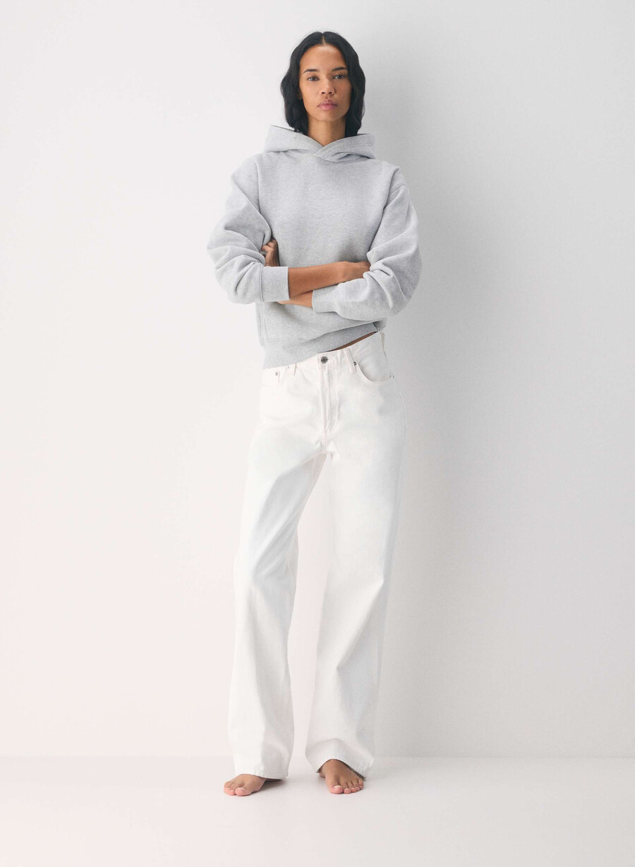 kuscheliger sweatfleece-hoodie perfekt heather chrome