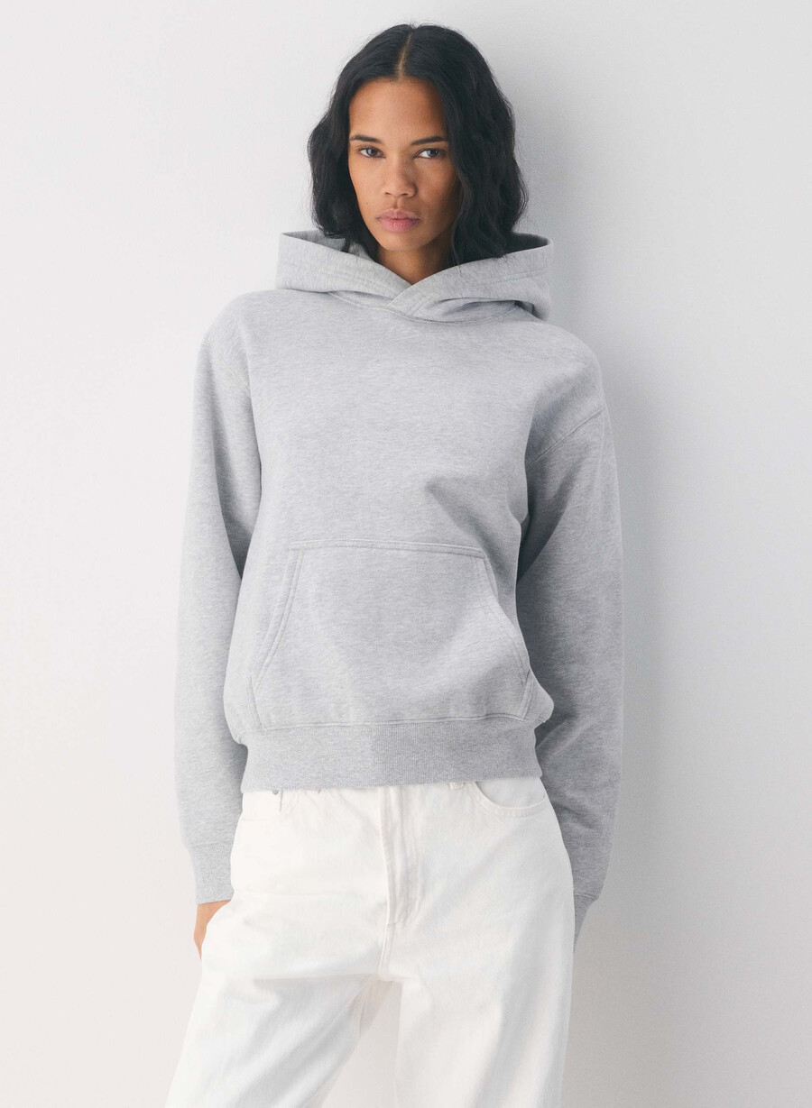 kuscheliger sweatfleece-hoodie perfekt heather chrome
